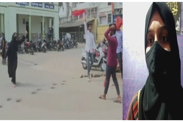 நான் பயப்படவில்லை..காவிதுண்டு அணிந்திருந்தவர்கள் மாணவர்கள் இல்லை மாணவி முஸ்கான் | Karnataka Hijab Row Student Muskhan Speech