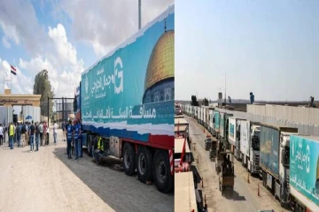 வலுக்கும் இஸ்ரேல் பலஸ்தீன போர்: காசா எல்லையில் காத்திருக்கும் 200 லொரிகள்