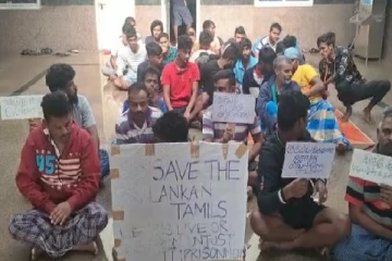 இந்தியாவில் உணவுத்தவிர்ப்பு போராட்டத்தில் இலங்கையர்கள்!