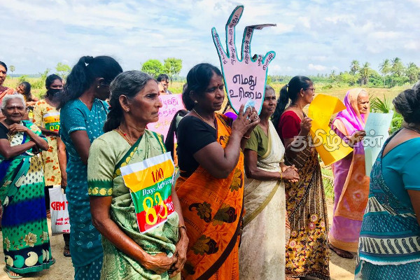 கௌரவமான உரிமை கோரி பொலிகண்டியில் கவனயீர்ப்பு போராட்டம் (Video) | Vigilance In Polikandi To Demand Dignity