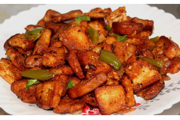 10 நிமிடத்தில் சுவையான பிரெட் சில்லி - செய்வது எப்படி? | Bread Chlli 10 Minutes Cooking Recipe In Tamil