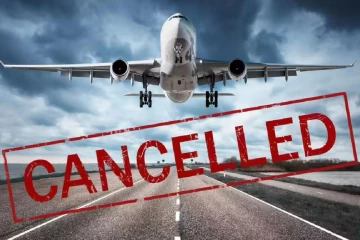 ගුවන්තොටුපොළේ ගුවන් ගමන් තාවකාලිකව නවතී - ගුවන් වාර සහ වෙලාවන් වෙනස් වේ