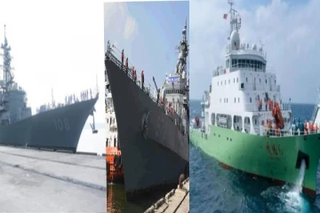 இலங்கைக் கடற்பரப்பை சீனாவிற்கு விட்டுக்கொடுப்பது கடினம்! போட்டியாய் களமிறங்கியுள்ள கப்பல்கள்