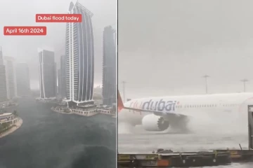 விமானங்கள் ரத்து! துபாய் விமான நிலையத்தை மூழ்கடித்த கடும் மழை