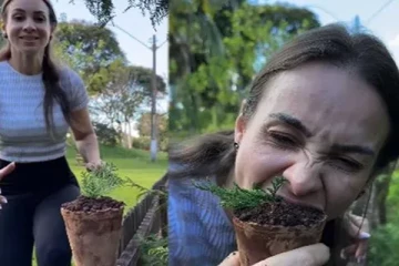 பூந்தொட்டியை சாப்பிட்ட யுவதி; 50 மில்லியன் பேர் பார்வையிட்ட காணோளி!