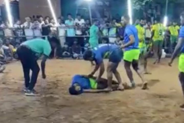 சுருண்டு விழுந்து இறந்த தமிழக கபடி வீரர்!  சினிமா பாணியில் களத்தில் நடந்த துயரச் சம்பவம்!