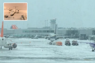 பிரித்தானியாவை வாட்டும் பனிப்பொழிவு: பிரிஸ்டல் விமான நிலையத்தில் விமான சேவைகள் ரத்து