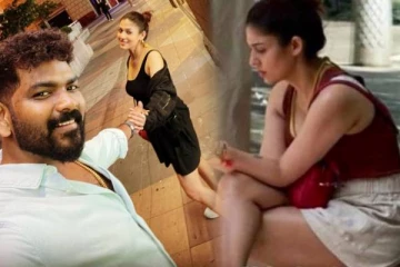 கணவருடன் சர்ச்சில் இப்படியொரு ரொமான்ஸ்.. குட்டை ஆடையில் நயன்தாராவுடன் விக்னேஷ் சிவன்