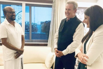 நடிகர் ரஜினிகாந்த்தை நேரில் சந்தித்தார் இந்தியாவுக்கான ஆஸ்திரேலிய தூதர் - வைரலாகும் புகைப்படம்!