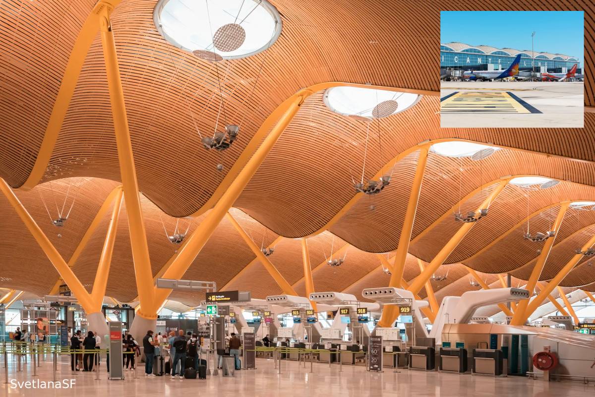 Spain airports scheduled 7492 flights single day