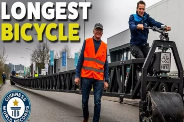 உலகின் மிக நீளமான சைக்கிள்: கின்னஸ் சாதனை படைத்த டச்சு பொறியாளர்கள்
