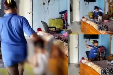 பணிக்கு போன பெற்றோர்.. சிறுவனை கொடூரமாக தாக்கிய பணிப்பெண்-அதிர்ச்சி வீடியோ!