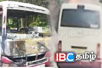 பக்தர்களை ஏற்றிச் சென்ற பேருந்தில் ஏற்பட்ட திடீர் தீ!