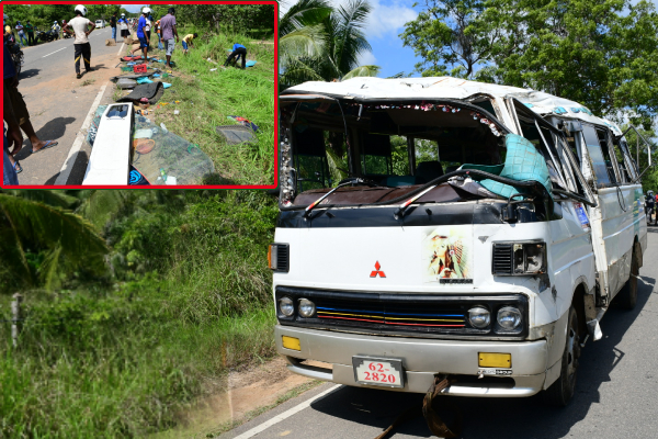 வேகக் கட்டுப்பாட்டை இழந்த பேருந்து பள்ளத்தில் வீழ்ந்து விபத்து! - ஐபிசி தமிழ்