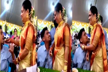 திருமணத்தில் மணப்பெண் தரும் பிரியாவிடை.. கண்ணீருடன் வெளியான காட்சி