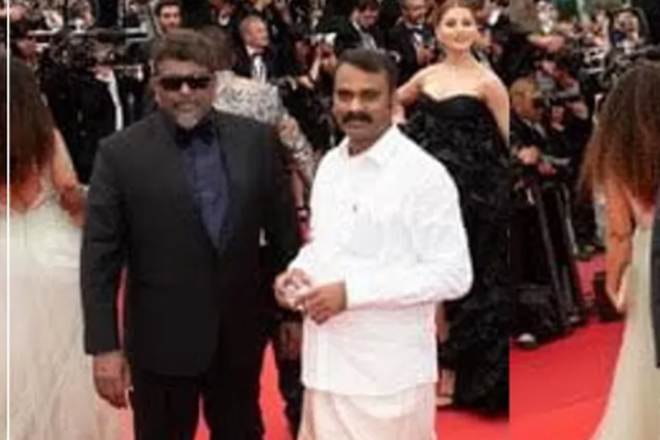 கேன்ஸ் திரைப்பட விழாவில் வேட்டி, சட்டையுடன் கெத்தா வந்த எல்.முருகன் - வைரலாகும் புகைப்படம் | L Murugan Cannes Film Festival