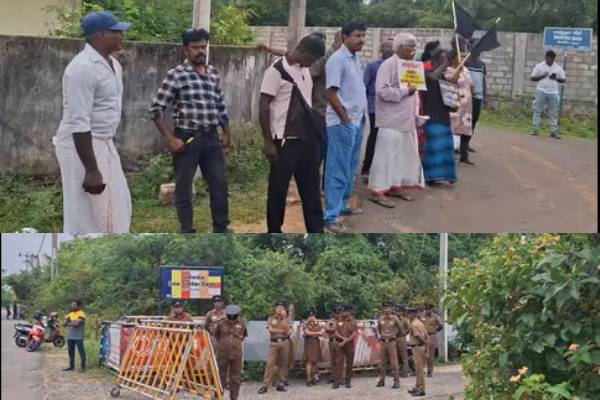 கொட்டும் மழையிலும் யாழ். தையிட்டியில் வெடித்த போராட்டம் | Protest Against Thaiyiti Vihara In Jaffna