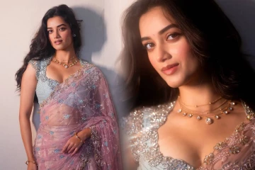 சேலையில் காந்தப்பார்வையிம் மின்னும் நடிகை பாக்யஸ்ரீ போர்ஸே..