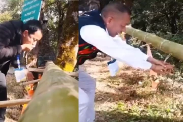 மூங்கிலை இப்படியும் பயன்படுத்தலாமா? இயற்கை குழாயாக மாற்றி அசத்தும் கிராம மக்கள்! வைரல் வீடியோ