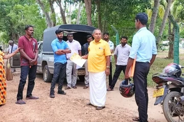 கிளிநொச்சியில் இராணுவ முகாம் காணி அளவீடுக்கு வந்தவர்கள் ஏமாற்றம்