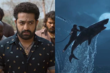 சுறா மீது பறக்கும் ஜூனியர் என்டிஆர்! தேவரா படத்தின் ட்ரெய்லர் இதோ