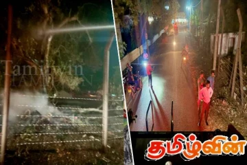 வவுனியா புகையிரத நிலையம் அருகில் திடீரென தீப்பரவல்