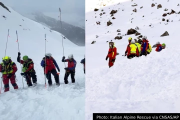 இத்தாலியின் ஆல்ப்ஸ் மலைத்தொடரில் பயங்கரம்: பனிச்சரிவில் சிக்கி 2 பேர் உயிரிழப்பு