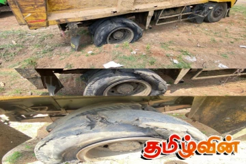 மன்னாரில் டிப்பர் வாகனம் மீது துப்பாக்கி சூடு