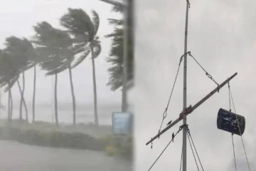 வலுப்பெற்ற புயல் சின்னம்.., 9 துறைமுகங்களில் புயல் எச்சரிக்கை கூண்டு ஏற்றம்