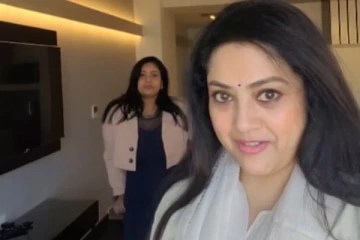 சங்கவி உடன் மீனா ட்ரெண்டிங் பாடலுக்கு டான்ஸ்! வைரல் வீடியோ