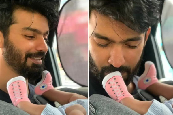 தனது மகனின் கால்களை முத்தமிடும் நடிகர் மகத் - வைரலாகும் புகைப்படம் | Actor Mahat Baby Poto Viral