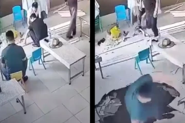 ஒரு நொடியில் உயிர் தப்பிய நபர் - பதற வைக்கும் அதிர்ச்சி வீடியோ!