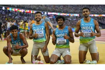 வரலாறு படைத்த இந்திய ரிலே அணி! உலக தடகள சாம்பியன்ஷிப் சாதனைகள் முறியடிப்பு