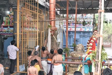 லட்சுமி நரசிம்ம சுவாமி கோயில் பிரம்மோற்சவ விழா கொடியேற்றம்