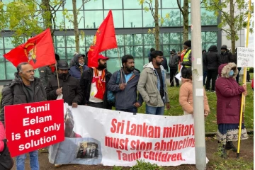 கோட்டாபயவை விடாது துரத்தும் தமிழர்கள்!! களத்தில் இருந்து நேரடி ரிப்போர்ட்