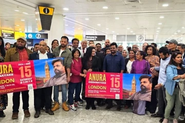 பிரித்தானியாவில் இலங்கையர்களால் வரவேற்கப்பட்ட அனுரகுமார