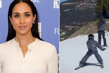 பனிச்சறுக்கு விளையாடும் இளவரசர் ஹரியின் மகன்: மேகன் பகிர்ந்துள்ள வீடியோ