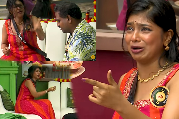Bigg Boss 9: கம்பீரமாக வந்த பாருவை அழ வைத்த போட்டியாளர்கள்! பேசமுடியாமல் நிற்கும் திவாகர் | Tamil Bigg Boss Diwakar Sad Paaru Crying