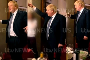 டவுனிங் ஸ்ட்ரீட்டில் போரிஸ் ஜான்சன் மது அருந்திய புகைப்படங்கள் வெளியானதால் பரபரப்பு!