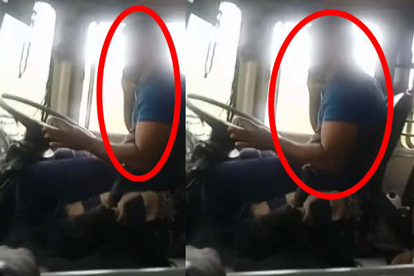 தொலைபேசியில் உரையாடியபடி பேருந்து செலுத்திய சாரதி; கடும் விசனம் | Hatton Bus Driver Who Drove While Talking Mobile