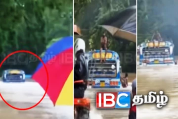 23 பயணிகளுடன் வெள்ளத்தில் அடித்து செல்லப்பட்ட பேருந்து