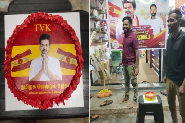 தவெக தலைவர் விஜய்க்கு கிண்ணியாவில் கேக் வெட்டி கொண்டாட்டம் - மகிழ்ச்சியை வெளிப்படுத்திய இலங்கை மக்கள்