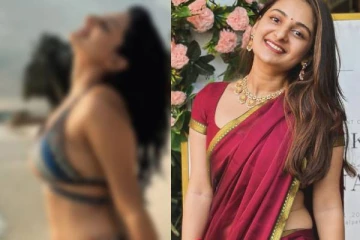 உடம்பில் ஈரம் சொட்ட சொட்ட.. பிகினி உடையில் எல்லை மீறும் கமல் ரீல் மகள்!!