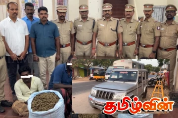 இலங்கைக்கு கடத்துவதற்காக பதுக்கி வைக்கப்பட்டிருந்த 50 கிலோ கஞ்சா மீட்பு