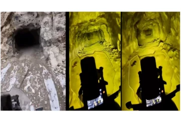 இருட்டான சுரங்கப்பாதைக்குள் சென்ற நபர் - திக்.. திக்.. வீடியோ வைரல்!