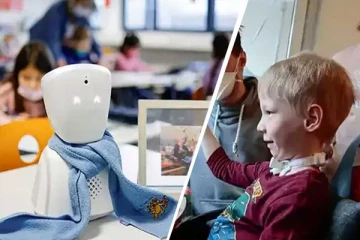 ஜெர்மன் நாட்டில் 7 வயது சிறுவனுக்காக பள்ளிக்கூடம் செல்லும் ரோபோ!  சுவராஸ்ய சம்பவம்