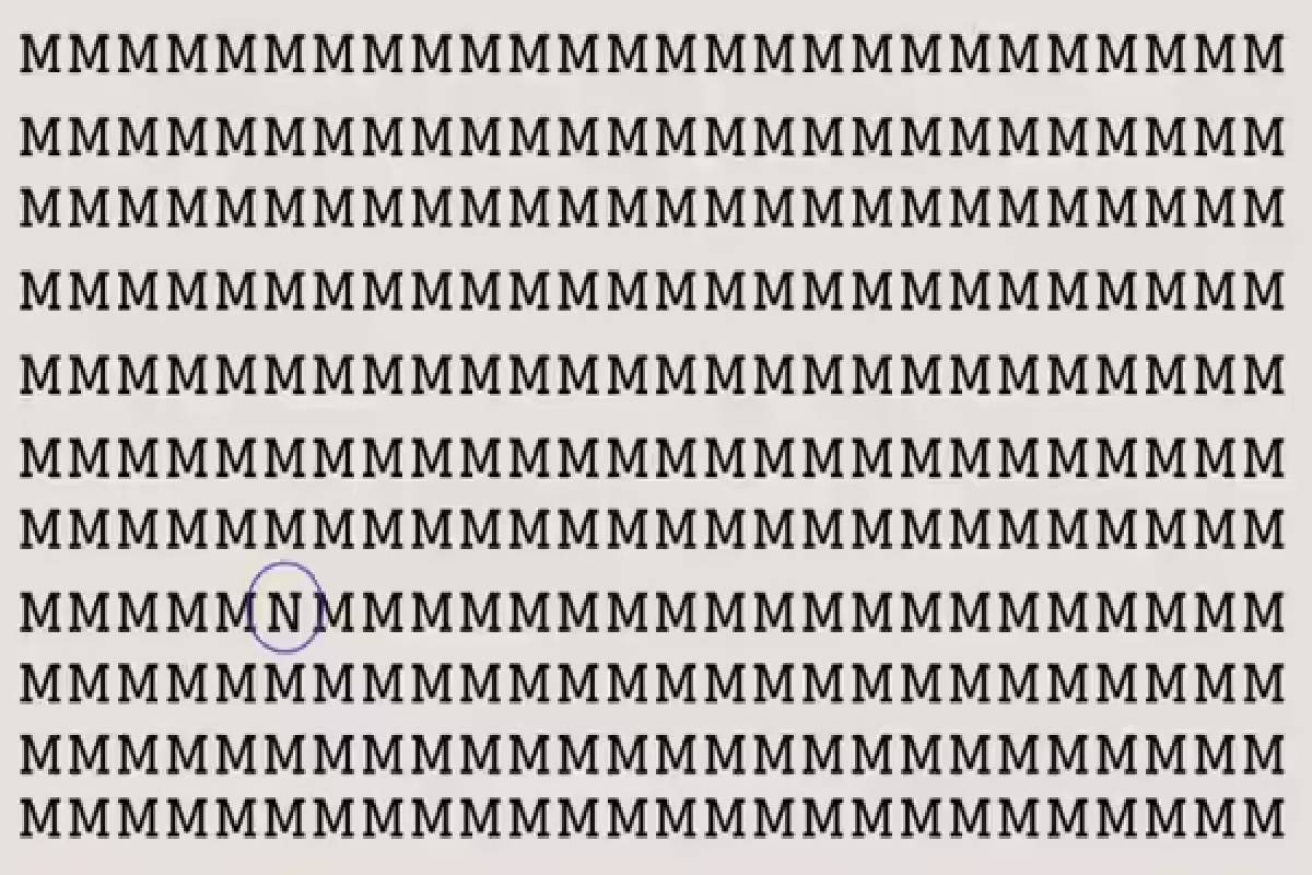 படத்தில் உங்கள் கண்களுக்கு "N" தெரிகிறதா? அப்போ நீங்க தான் ஜீனியஸ் | Optical Illusion Can You Spot The N