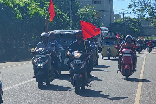 மே தினத்தை முன்னிட்டு யாழில் பவனிவந்த வாகன ஊர்வலம்!(Photos) | May Day Procession In Yali