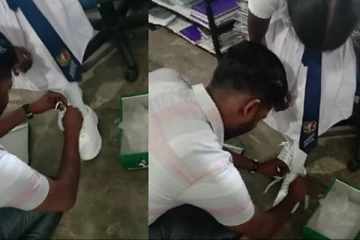 ஓர் ஆசிரியரின் நெகிழவைக்கும் செயல்; பலரும் பராட்டு