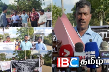 ஒட்டுசுட்டான் மகா வித்தியாலயத்திற்கு முன் வெடித்த போராட்டம்!